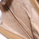 GUCCI Web Sherry Line Shoulder Bag Canvas Beige Gold Auth ep16340-25