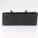 GUCCI Bamboo Hand Bag Suede Black Gold 002 123 0260 Auth ep16341-11