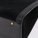 GUCCI Bamboo Hand Bag Suede Black Gold 002 123 0260 Auth ep16341-13