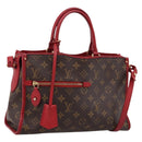 LOUIS VUITTON Monogram PopincourtPM Hand Bag 2way Red M43433 LV Auth ep16343A-1