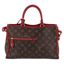 LOUIS VUITTON Monogram PopincourtPM Hand Bag 2way Red M43433 LV Auth ep16343A-2