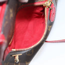 LOUIS VUITTON Monogram PopincourtPM Hand Bag 2way Red M43433 LV Auth ep16343A-31