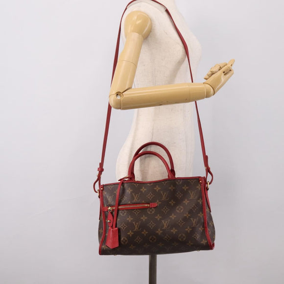 LOUIS VUITTON Monogram PopincourtPM Hand Bag 2way Red M43433 LV Auth ep16343A