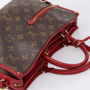 LOUIS VUITTON Monogram PopincourtPM Hand Bag 2way Red M43433 LV Auth ep16343A-6