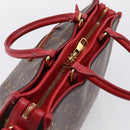 LOUIS VUITTON Monogram PopincourtPM Hand Bag 2way Red M43433 LV Auth ep16343A-9