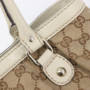 GUCCI GG Canvas Tote Bag Beige Gold 296835 Auth ep16344V-15