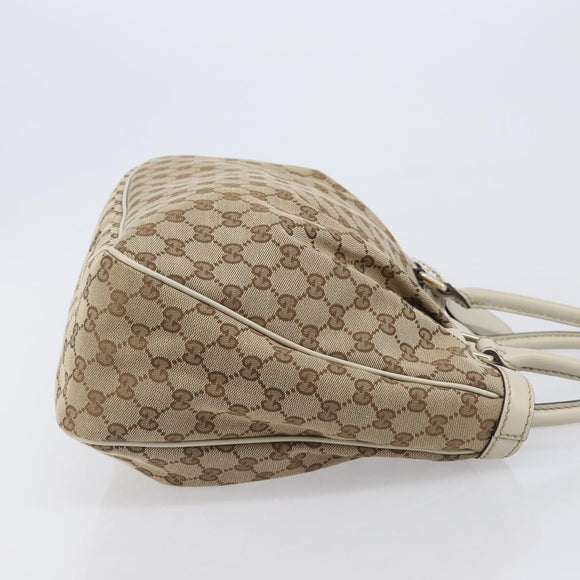 GUCCI GG Canvas Tote Bag Beige Gold 296835 Auth ep16344V