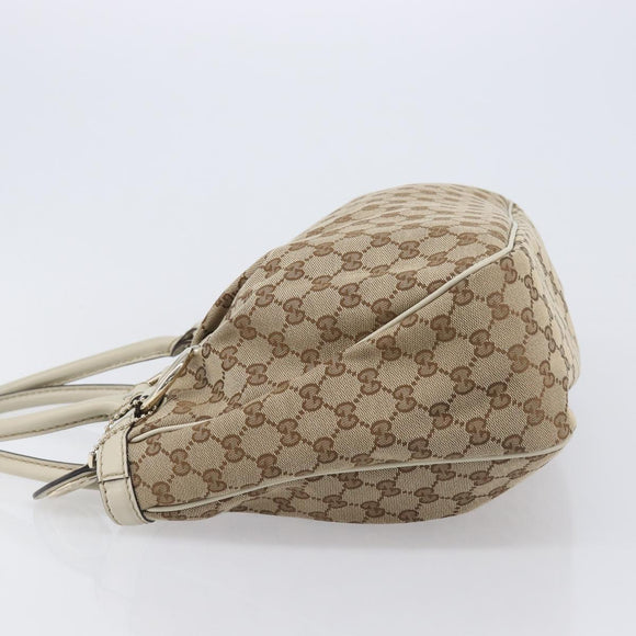 GUCCI GG Canvas Tote Bag Beige Gold 296835 Auth ep16344V