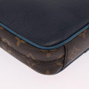 LOUIS VUITTON Epi Danube PM NM Patchwork Collection Navy M51459 Auth ep16346SAM-17