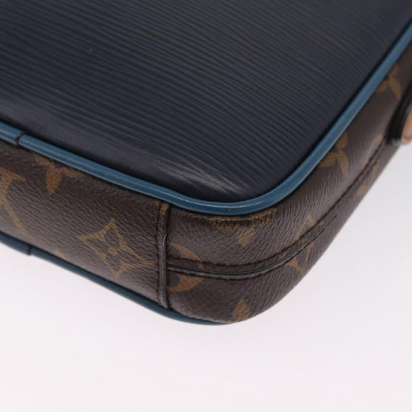 LOUIS VUITTON Epi Danube PM NM Patchwork Collection Navy M51459 Auth ep16346SAM