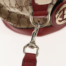 GUCCI GG Canvas Hand Bag 2way Beige Gold 247902 Auth ep16348V-19
