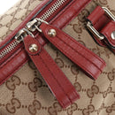 GUCCI GG Canvas Hand Bag 2way Beige Gold 247902 Auth ep16348V-20