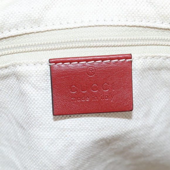 GUCCI GG Canvas Hand Bag 2way Beige Gold 247902 Auth ep16348V