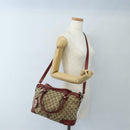 GUCCI GG Canvas Hand Bag 2way Beige Gold 247902 Auth ep16348V-31