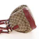 GUCCI GG Canvas Hand Bag 2way Beige Gold 247902 Auth ep16348V-4