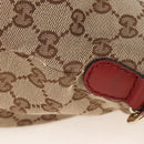 GUCCI GG Canvas Hand Bag 2way Beige Gold 247902 Auth ep16348V-6