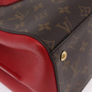 LOUIS VUITTON Monogram Florine Hand Bag 2way Red M42270 LV Auth ep16349V-16