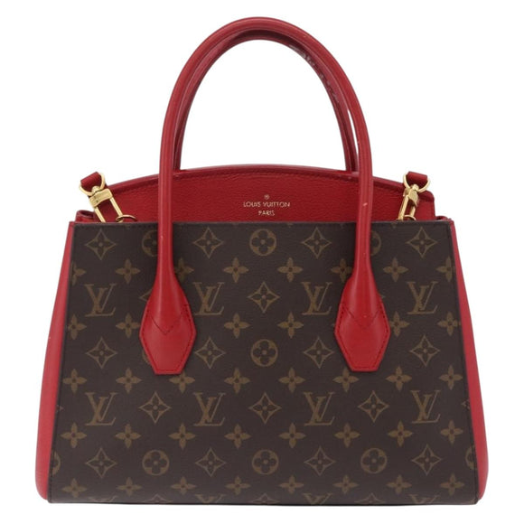 LOUIS VUITTON Monogram Florine Hand Bag 2way Red M42270 LV Auth ep16349V