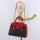 LOUIS VUITTON Monogram Florine Hand Bag 2way Red M42270 LV Auth ep16349V-32