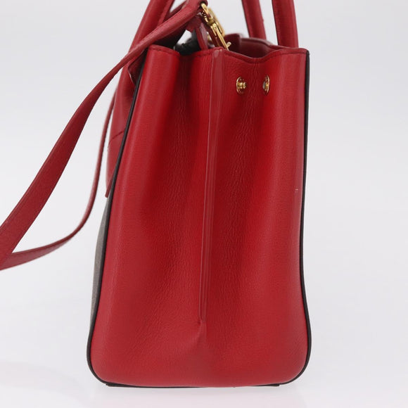 LOUIS VUITTON Monogram Florine Hand Bag 2way Red M42270 LV Auth ep16349V