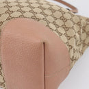 GUCCI GG Canvas Hand Bag 2way Beige Gold 353120 Auth ep16353-12