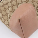 GUCCI GG Canvas Hand Bag 2way Beige Gold 353120 Auth ep16353-15