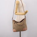 GUCCI GG Canvas Hand Bag 2way Beige Gold 353120 Auth ep16353-24