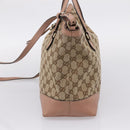 GUCCI GG Canvas Hand Bag 2way Beige Gold 353120 Auth ep16353-5
