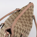 GUCCI GG Canvas Hand Bag 2way Beige Gold 353120 Auth ep16353-6