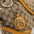GUCCI GG Canvas Hand Bag 2way Beige Gold 247902 Auth ep16354-16