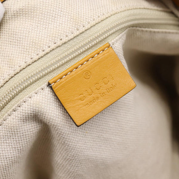 GUCCI GG Canvas Hand Bag 2way Beige Gold 247902 Auth ep16354