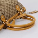 GUCCI GG Canvas Hand Bag 2way Beige Gold 247902 Auth ep16354-7