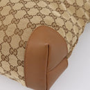 GUCCI GG Canvas Shoulder Bag Beige Silver 308930 Auth ep16355A-10