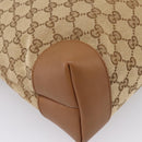 GUCCI GG Canvas Shoulder Bag Beige Silver 308930 Auth ep16355A-11