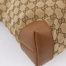GUCCI GG Canvas Shoulder Bag Beige Silver 308930 Auth ep16355A-13
