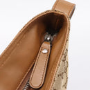 GUCCI GG Canvas Shoulder Bag Beige Silver 308930 Auth ep16355A-14