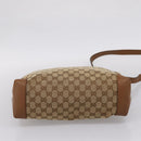 GUCCI GG Canvas Shoulder Bag Beige Silver 308930 Auth ep16355A-9