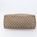 GUCCI GG Canvas Web Sherry Line Tote Bag Beige 155524 Auth ep16356A-5