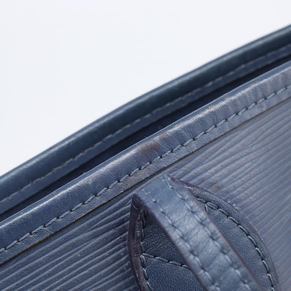 LOUIS VUITTON Epi Neverfull MM Tote Bag Andigo blue M40885 LV Auth ep16357V