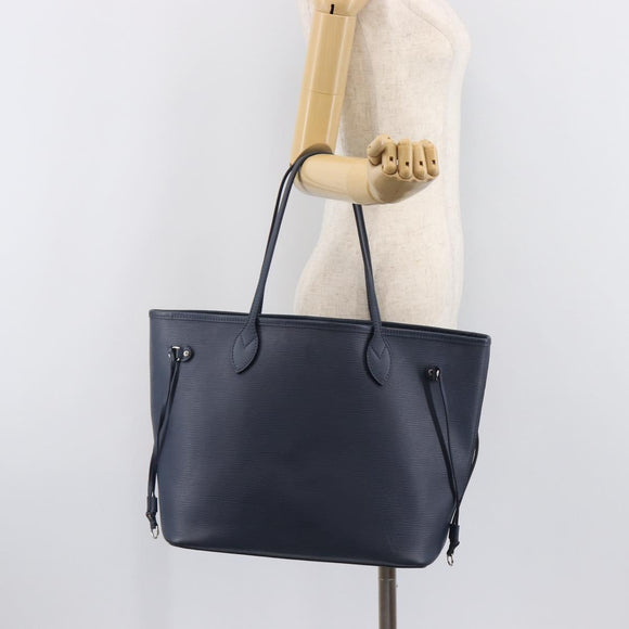 LOUIS VUITTON Epi Neverfull MM Tote Bag Andigo blue M40885 LV Auth ep16357V