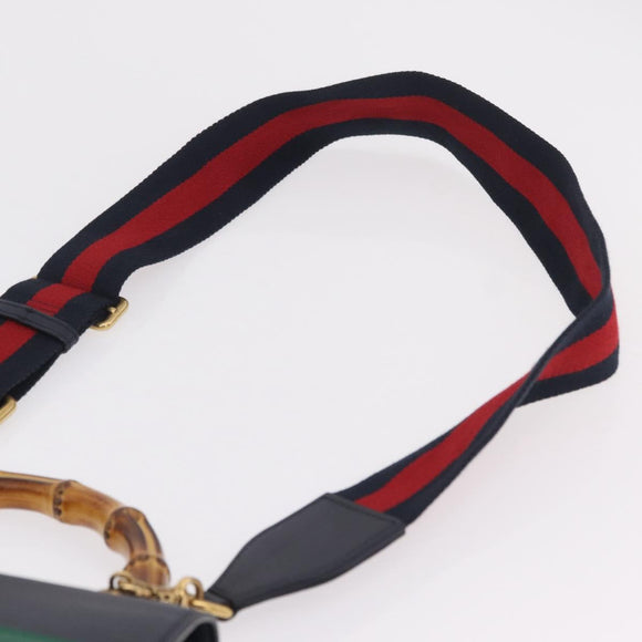 GUCCI Bamboo Dionysus Hand Bag Leather Navy Gold 448075 Auth ep16359V
