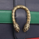 GUCCI Bamboo Dionysus Hand Bag Leather Navy Gold 448075 Auth ep16359V-22