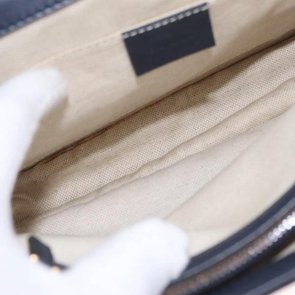 GUCCI Bamboo Dionysus Hand Bag Leather Navy Gold 448075 Auth ep16359V