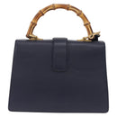 GUCCI Bamboo Dionysus Hand Bag Leather Navy Gold 448075 Auth ep16359V-2