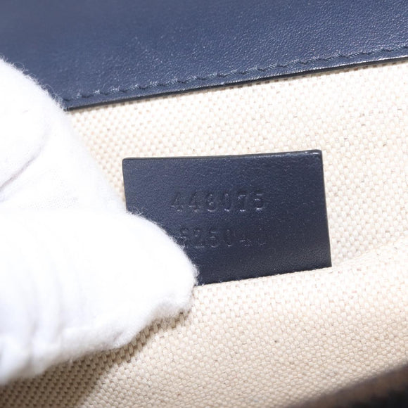 GUCCI Bamboo Dionysus Hand Bag Leather Navy Gold 448075 Auth ep16359V