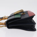 GUCCI Bamboo Dionysus Hand Bag Leather Navy Gold 448075 Auth ep16359V-4