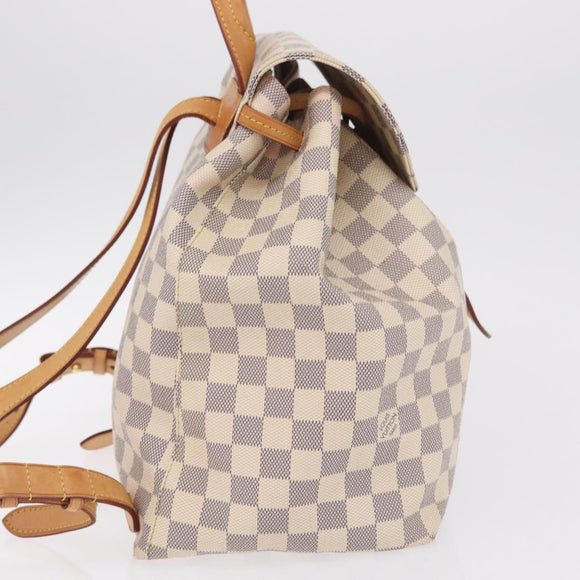 LOUIS VUITTON Damier Azur Speron Backpack N41578 LV Auth ep16361A