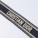 Christian Dior Trotter Canvas Shoulder Strap 36.6"" Navy Gold Auth ep16366-11