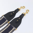 Christian Dior Trotter Canvas Shoulder Strap 36.6"" Navy Gold Auth ep16366-4