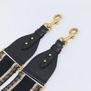 Christian Dior Trotter Canvas Shoulder Strap 36.6"" Navy Gold Auth ep16367-4